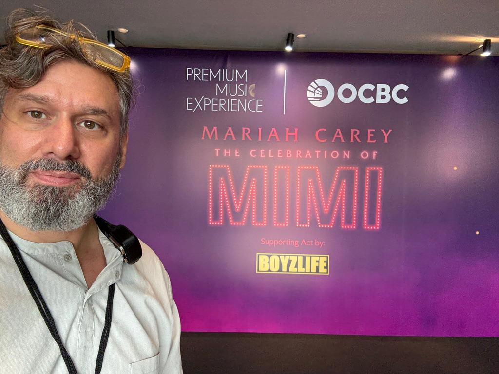 Paul Falcone at The Celebration of Mimi banner